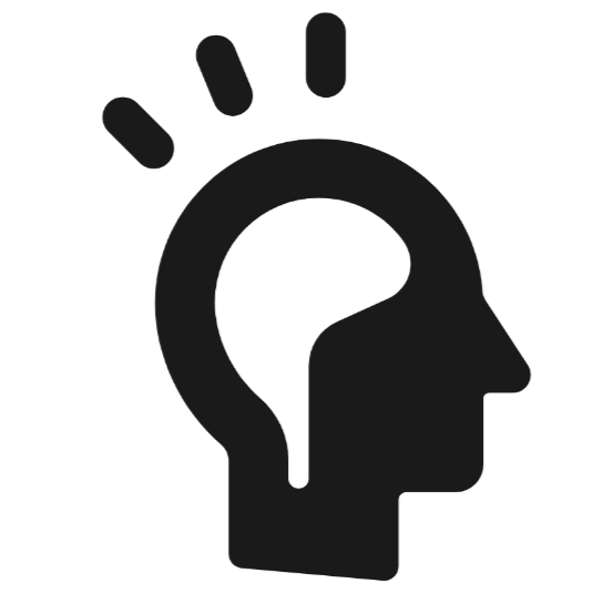 Icon of head with an idea